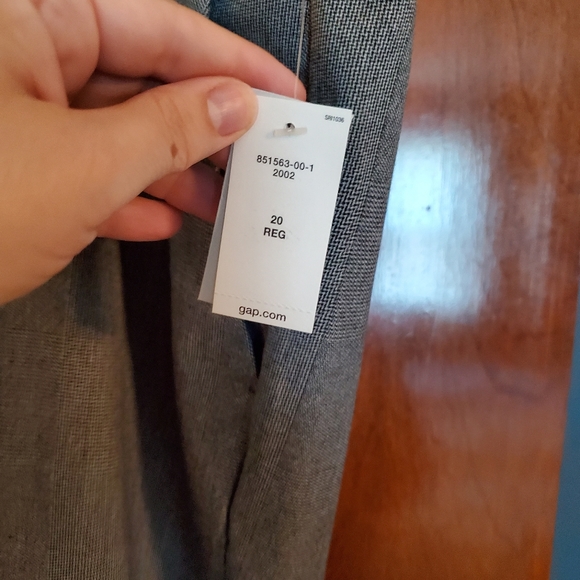 NWT 20R Grey Plaid Gap Wide Leg Trouser - Picture 6 of 10